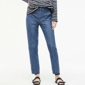 Zip-up Indigo Seaside Pants by J. Crew